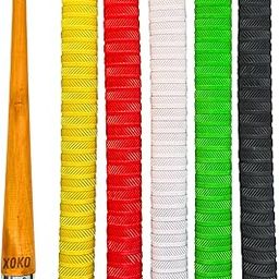 xoko Premium Cricket Bat Handle Rubber 5 Grips for Enhanced Performance With Better Shock Absorption And 1 Wooden Gripper Cone |pack of 6|-image-48