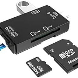 BUBUCAM 5-in-1 Card Reader, USB 2.0, USB-C 3.1, MicroUSB, SD, MicroSD, Compatible with Windows, Mac, Linux, Android-20