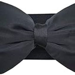 Women Stylish Wide Embellished Elastic Stretch Waist Belt for Women, Western Dress Beautiful Bow Butterfly Stretchable Belt For Girls & Womens-9