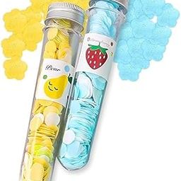 Paper Flower in Glass Tubes, random colors, 2 Pieces, Design-image-45