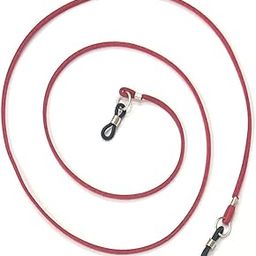 Red Soft Leather Cord Spectacle Chain For Men- Unisex Lanyard Chains And Spectacle Holders - Leather Eye Glasses Chain Eyeglass Holders-38