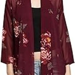 Long Sleeves Maroon printed shrugs for women stylish ed fashionable long shrug for women and girls, Size -L gifts for women-19