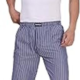 DarknDive Men's Super Combed Cotton Checkered Checkmate Pyjamas Elasticated Waist Drawstring Loungewear for Men-picture-18