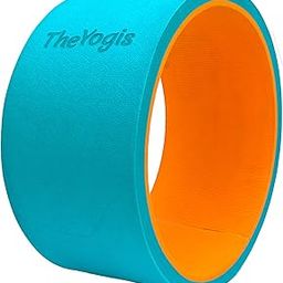 Yoga Wheel For Stretching Yoga Wheel for Back Bends 13x6.5 inch, Exercise, Workout Yoga Accessories for Women & Men Exercise Roller Yoga Equipment for Home Workout | Aqua+Orange 13x6.5inch |-image-25