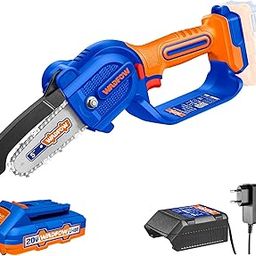 WADFOW Cordless Pruner Saw, With Battery & Charger, Handheld Saw for Gardening, Wood Cutting, Trimming, Logging, Pruning-image-67