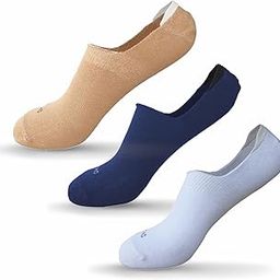 Aloe Fresh Cotton Casual Footie Socks for Womens, Anti-Slip, Anti odor, Sports, Running, Hiking, Free Size, (Skin, Navy & White)-image-46