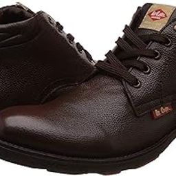 Men's Brown Synthetic Leather Lace-up Boots-picture-6