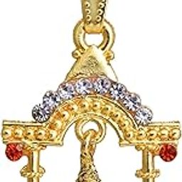 Missmister Gold plated Brass, Vighnharta Ganesh, Ganpati, small and sober, stylish Pendant Hindu God, Men women (MM1009PCKL)-image-97
