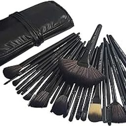 Puna Store 30 Piece Makeup brush Set (Black) Premium Synthetic Makeup Brushes Cruelty Free Vegan Brushes, Kabuki Foundation-14