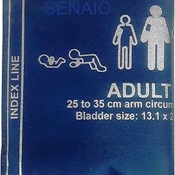 Multipara monitors and most of NIBP monitors compatible BP cuff/NIBP Cuff for adult 25-35 Cm Blue Nylon-67