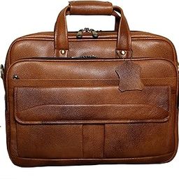 16 Inch Men's Leather Briefcases Office Shoulder Bag-picture-21