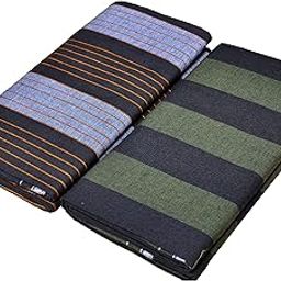 RETRO 100% Pure Cotton Striped Design Lungi For Men (2.00 Meters - 2.25 Meters - 2.50 Meters) Stitched Unstitched Available-image-41