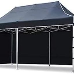 Beyond Sky Canopy Tent 3 Side European Covers 50 KG UV Protection Waterproof 920D Oxford Fabric 2 Mins Installation, Car Parking Shed Foldable Gazebo Tent for Outdoor 10x20 (Black)-25