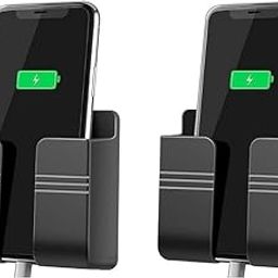 TYROCX Wall Mounted Mobile Holder Storage Case for Remote, Wall Mounted Mobile Stand/Multi Purpose Stand with Hole for Phone Charging (Pack of 2)-15