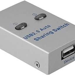 Mak World® PC USB Auto/Manual Sharing Switch Hub 2 Port Adapter Printer Scanner Computer Keyboard & Mouse-40
