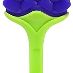 BTfash Baby Tree and Fruits Shape Soother | Natural Organic Freezer Safe for Newborn Infant, Babies | Silicone BPA Free | Gum Pain Relief 3D Set (Grapes, Pack of 1)-image-97