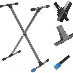 Chetty Adjustable Portable Keyboard Stand Foldable Sturdy Lightweight Height Adjustable Universal Durable AntiSlip Stand for 61-Key 88-Key Piano Studio, and Performances (TT6)-28