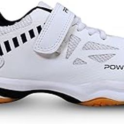 Power Plus Kids' Badminton Shoes with Strap | Lightweight, Non-Marking Sole | Comfortable & Easy Fit for Indoor Sports & Training-image-69