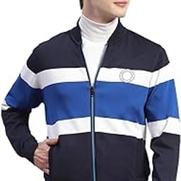 Mens Striped Mandarin Collar Full Sleeve Polyester Casual Sweater (1239384FZ)-image-24