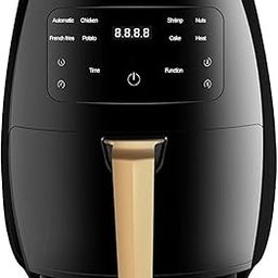 Woleebee 6L Digital Air Fryer with Touch Control | Oil-Free Cooking | 2400W Power | Low Fat Cooking | Non-Stick Basket | Temperature & Timer Control | Family Size Airfryer-picture-2