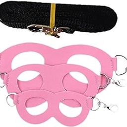 UJEAVETTE® 3X Sugar Glider Harness and Leash Set Outdoor for Rabbits Hamsters Squirrels Pink-image-18
