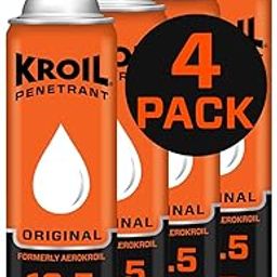 Kroil Original Penetrating Oil (Aerosol Spray-16.5oz Can-Case of 4) | Penetrant for Rusted Bolts, Metal, Hinges, Chains, Moving Parts | Rust, Corrosion Inhibitor (AZKS162C4)-image-15