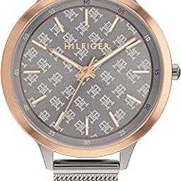 Grey Dial Grey Stainless Steel Strap Watch for Women-TH1782587-15