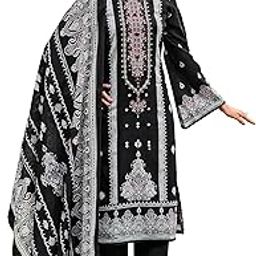 Women's Pure Karachi Lawn Cambric Digital Print with Pakistani Embroidery Unstitched Ladies Salwar Suit Dress Material with Lawn Cotton Dupatta-image-33
