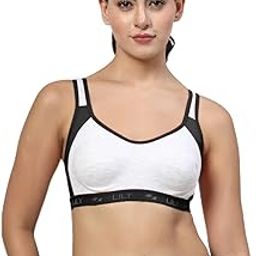 Black Non Padded Sports Bra-image-2