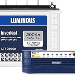 Luminous Inverter & Battery Combo (Hercules 1600 Square Wave 1500VA/12V Inverter with ILTT25060 Tall Tubular 200Ah Battery) for Home, Office & Shops-picture-13