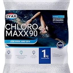 Chloro MAXX 90 – TCCA 90 Pool Water Treatment Granules Pool Surface Protection, Sunlight Protection, Stops Algae 1 KG Pack-image-15