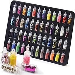 48 Bottles Nail Art Sequins Glitter Shine Powder Manicure Decoration Nail Glitter Powder Sequins Manicure Sticker Design DIY Tip (48box)-40