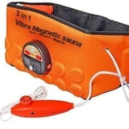 Sunshine 3 in 1 Magnetic Vibra-Sauna Slimming Fabric Belt To Reduce Extra Fat (Orange)-31