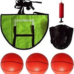 Mini Trampoline Basketball Hoop for Dunking Outdoor Basketball Stand with 3pcs Balls-image-60
