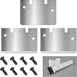 3D Printer Cooktop Scrapers Compatible with Bambu Lab A1/X1/P1 Series Anycubic Kobra Series Creality All 3D Printers Build Plate Scraper Blades with 8pcs Screws (3PCS)-image-53