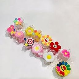 Plastic mix colour Girls Hair Clature, Size: Mini (12pcs)-image-36