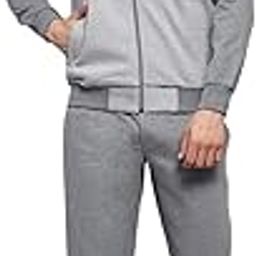 Mens Solid Mock Neck Full Sleeve Tracksuit (224261493)-picture-50
