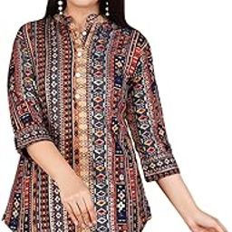 Stylish Printed Cotton Fabric Shirt/Top for Women-picture-40