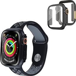 OBJECT GEEK Apple Watch Strap + Case for iwatch Series 4,5,6,7,8,9, Ultra, ultra 2, SE and SE(2nd Gen), Smart Watch Strap for Men & Women, Sports Watch - Black (40mm,41mm,44mm,45mm,49mm)-image-108
