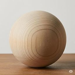 Natural Unfinished Wooden Craft Balls, 6.35 cm, Pack of 10-image-93