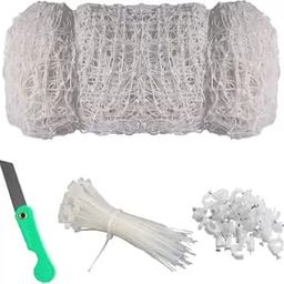 Nylon Bird Net, 12 Ply Thickness 0.85 mm, 10FTx10FT (100 Sqft), White, Safety Net for Balcony and Multi-Purpose Use with Installation kit-picture-31