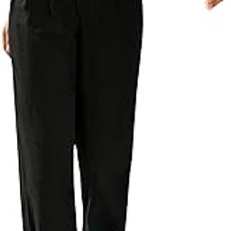 Women Casual Slanted Pocket Elastic Waist Tapered Pants-image-30