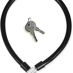 TT Steel Cable Numbering Lock and Heavy Duty Star Keys Lock for Multipurpose Use Cycle, Bike Helmet and Luggage Lock (Colour May Vary)-2