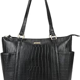 Croc Textured Structured Tote Bag for Women, Girls and Ladies | Tote Bag for Office and Casual Use | Ladies Purse Handbag | Totes for Casual Carry-image-16