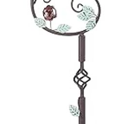 Metal Bird Bath for Outside, 2-in-1 Birdbath and Bird Feeder with Cast Iron Pedestal, Retro Vine Shaped Standing Bird Bath and Feeder Combo for Outdoors Garden Patio Porch-image-56