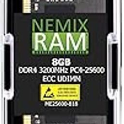 NEMIX RAM 8GB (1X8GB) DDR4 3200MHZ PC4-25600 1Rx8 1.2V CL22 288-PIN ECC Unbuffered UDIMM Compatible with DELL PowerEdge T150 Server-13