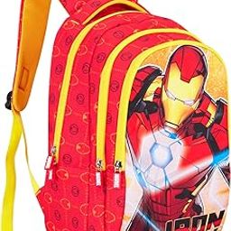 Marvel Avengers Iron Man Red 18-Litre Kids School Backpack-image-7