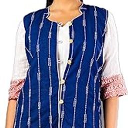 Cotton Traditional Ethnic Wear Handmade Jacket for Womens/Girl's - JALPJKT-21-13-picture-6