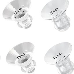Parts for Spectra Breast Pump, 4 Pcs Breast Pump, Suitable for Medela Milk Pump for Breastfeeding Inserts Accessory, Items for Pregnant Woman (Two Specifications,13mm*2, 15mm*2)-image-29