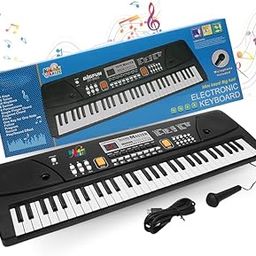 KID KRAZE 61 Keys Big Piano Portable Keyboard with Microphone | Electronic Keyboards for Kids and Beginners | Musical Toys for Boys and Girls - K61-A1-7